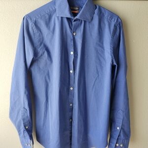 Van Heusen Classic Blue Gingham Dress Shirt